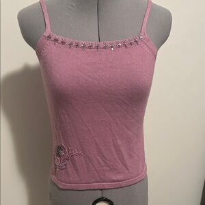Easel Lavender Embellished Camisole